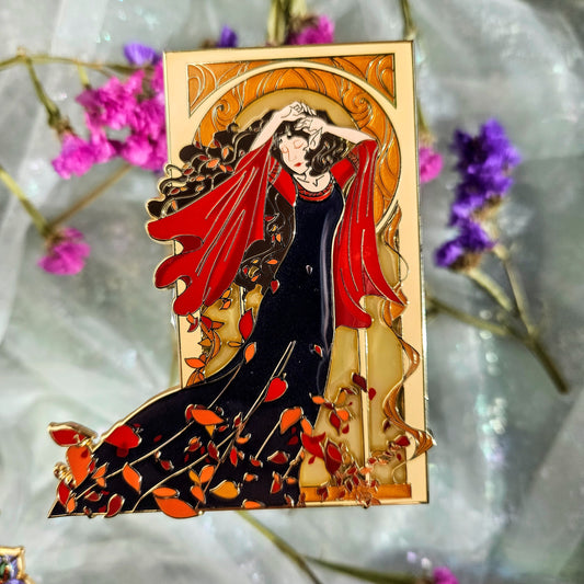 Falling Elf - Arw Red & navy Dress