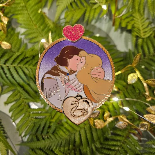 Swan - Retro Wedding - Pin-on-Pin