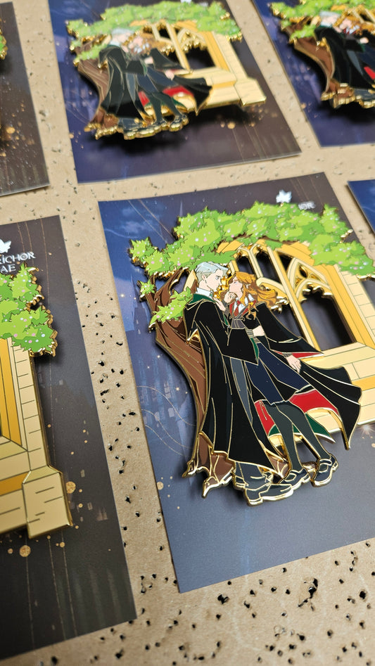 Dramione Stolen Moment: Pin-on-Pin