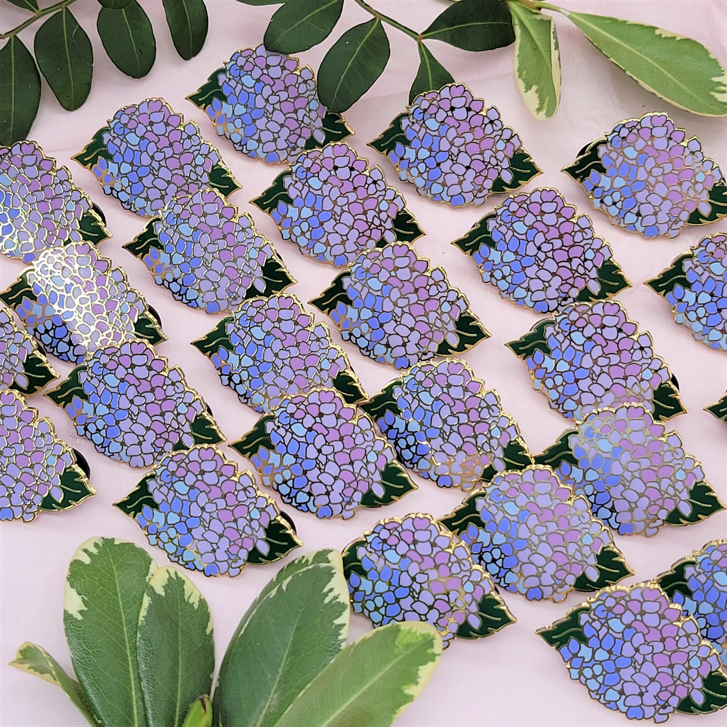 Hydrangea Pin