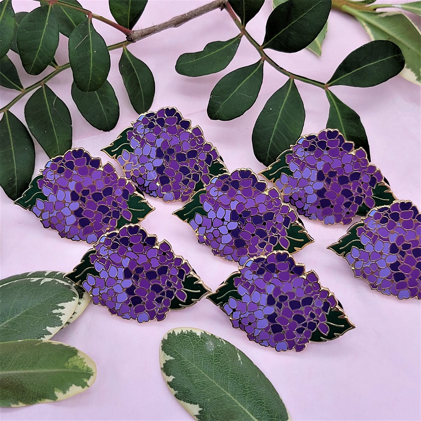 Hydrangea Pin