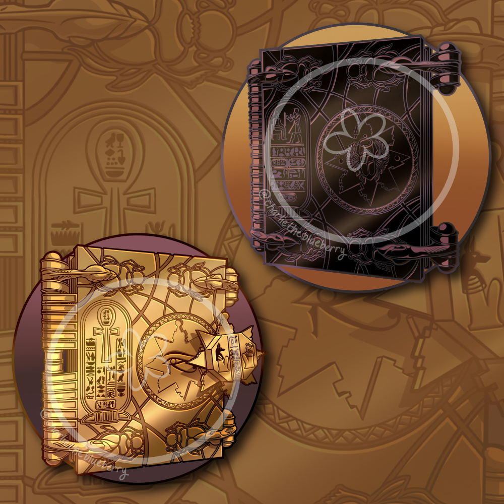 Egypt Books Gold and Black