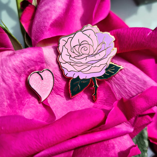 Rose & Petal Pins
